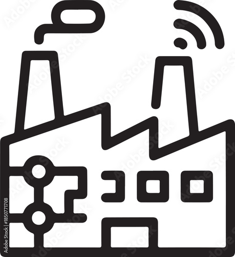 Industrial factory with modern technology