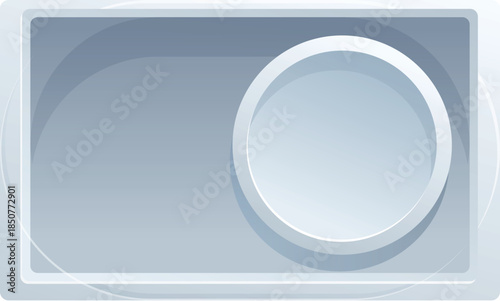 Empty showcase with round podium displaying new product, perfect for exhibitions or shop windows