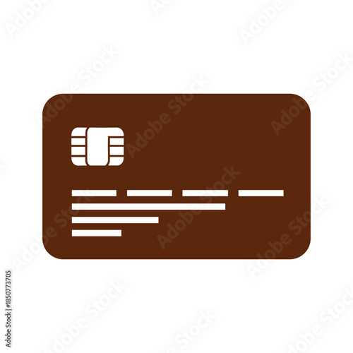 Credit card icon with chip
