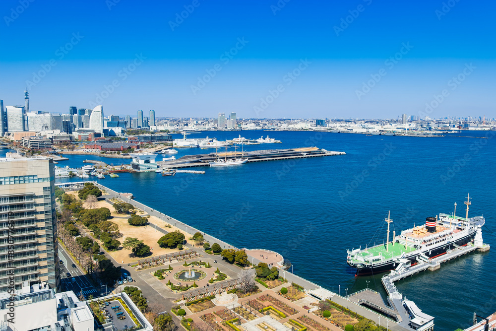 Naklejka premium 横浜港