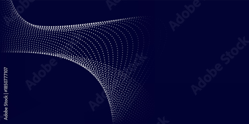 Purple background with many glowing particles. Information digital modern particles line wallpaper glow abstract