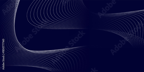 Purple background with many glowing particles. Information digital modern particles line wallpaper glow