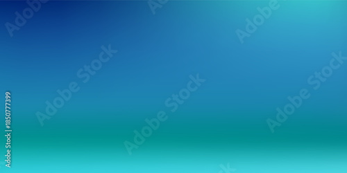 Blue-green gradient studio room, abstract background pattern, walls and floor wallpaper space interior pattern