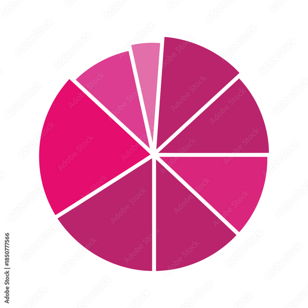 Obraz premium Pink Pie Chart