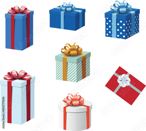Birthday and Christmas gift box present surprise party decoration