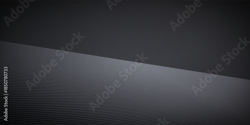 Abstract Dark Gray Vertical Pinstripe Texture Background. Futuristic Technology Concept