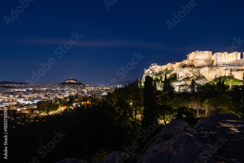 Night View of Athens