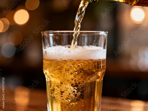 Wallpaper Mural Beer being poured into glass Torontodigital.ca