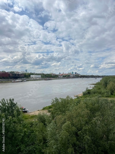 View from Most swietokrzyski bridge in Warsaw