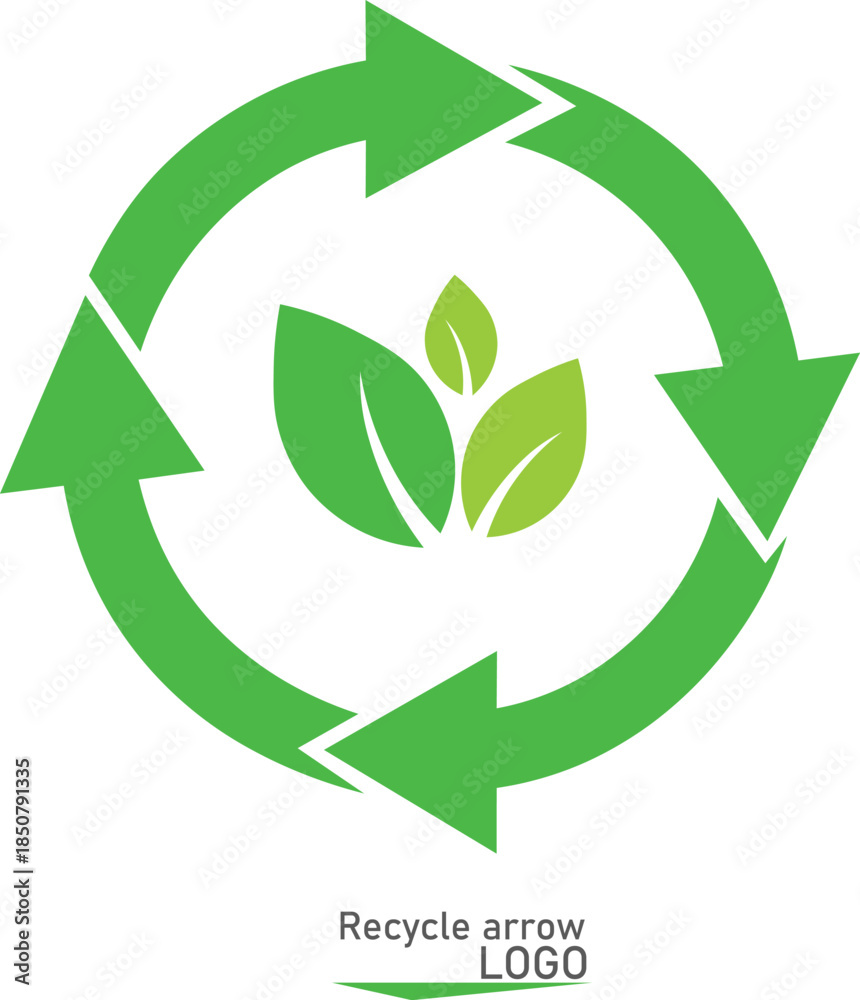 Fototapeta premium green eco friendly icon