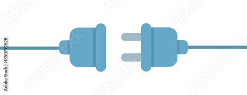 Two Electrical Plugs Connected