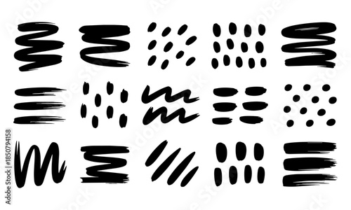 Handmade abstract ink brush texture background
 vector illustration, easily editable. 