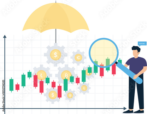 Financial security market analysis investment protection trading strategy stock market currency trading digital finance risk management business growth economic forecast global currency