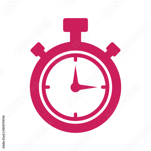 Pink stopwatch icon