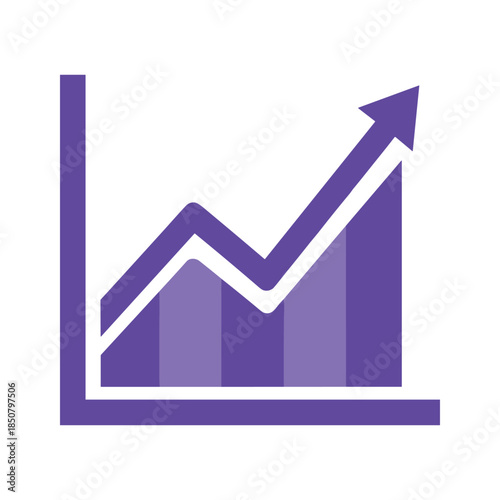 Purple graph icon showing upward trend