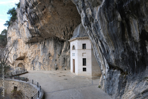 Valadier temple at Genga in  Italy.
