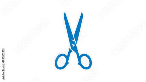 Blue Scissors Icon