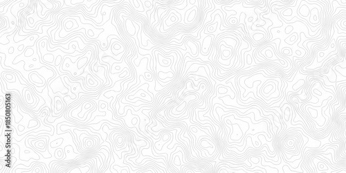 Black and white lines seamless Topographic map patterns, topography line map. Vintage outdoors style. The stylized height of the topographic map contour in lines and contours isolated on transparent.