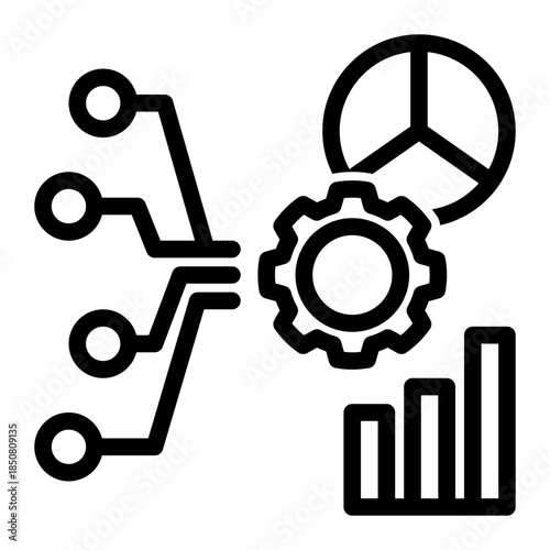 Data Analysis Statistical Input Performance Icon from Data Analysis Icon Collection (Outline style)