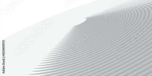 Modern abstract circle arrangement. Arranged in geometric rows, half-tone lines surround the center, vector illustration.