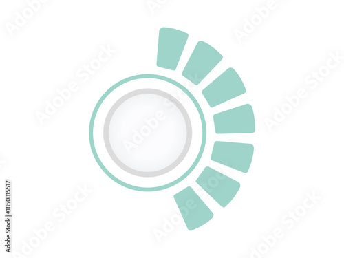 Circular diagram with segments infographic elements