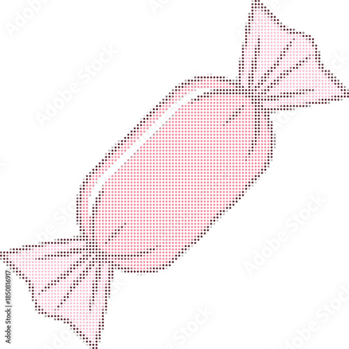 Sweet Candy Wrapped Treat Isolated Vector Illustration