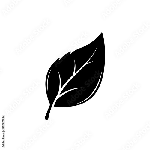 Simple leaf silhouette