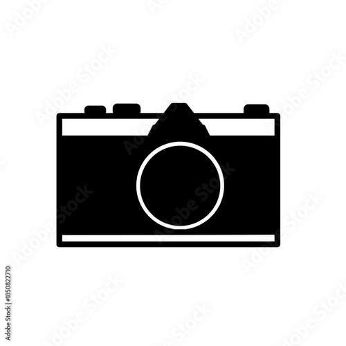 minimalist icon vector illustration of camera in doodle artline style. high resolution with transparent background perfect for symbol, logo, design element, sticker,  or poster