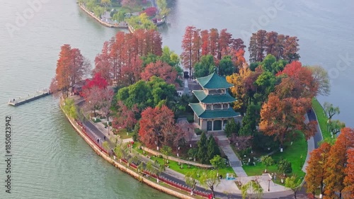 Autumn Scenery of East Lake Scenic Area, Wuhan, Hubei, China