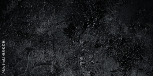 Textured black grunge background, distressed old abstract texture overlays. Black abstract background. Copy space. The texture of dirt on the glass. dark concrete floor or old grunge background ,