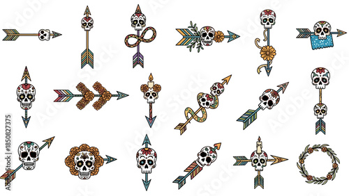 Set of vintage earrings with intricate designs and gemstone details