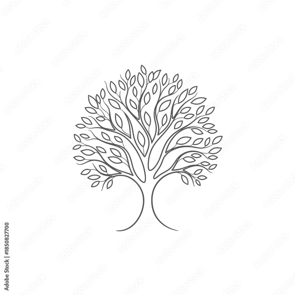 Obraz premium vector tree silhouette