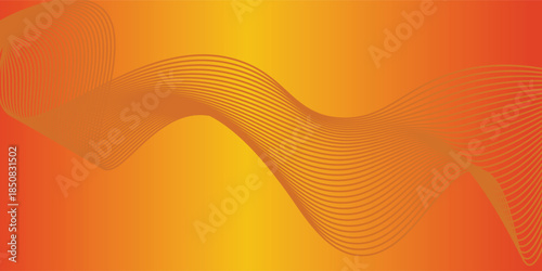 Backgroun orange and yellow Abstack Wave line vector. eps 10