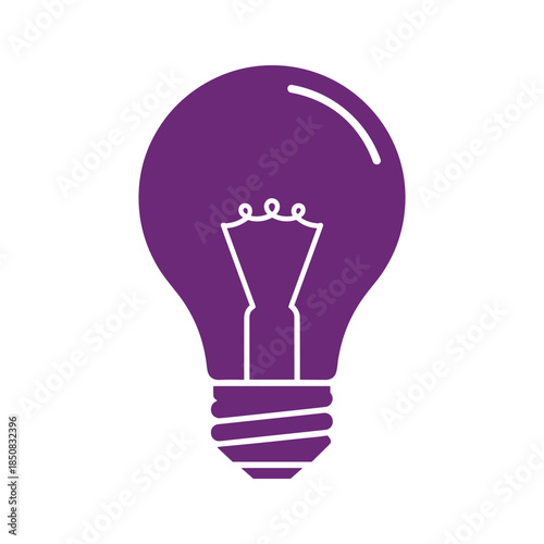 Purple lightbulb icon