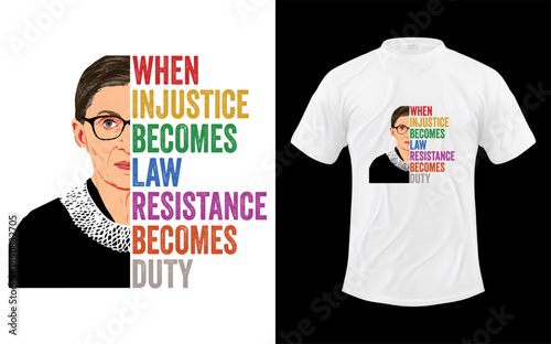 Notorious RBG Feminist Quotes Apparel Unisex
