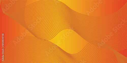 Backgroun orange and yellow Abstack Wave line vector. eps 10