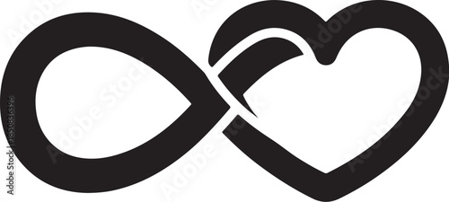 50 Infinity Heart Symbol Vector Bundle