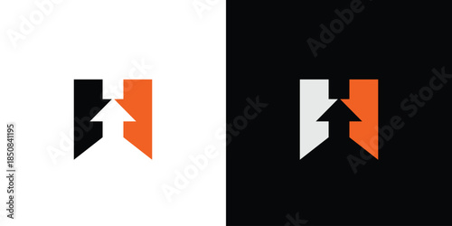 Unique and modern H arrow logo design