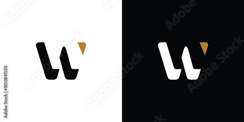 Unique and modern W letter logo design