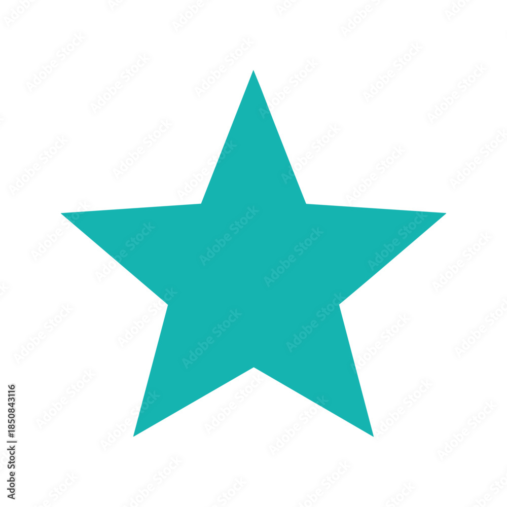 Obraz premium Turquoise Star Icon