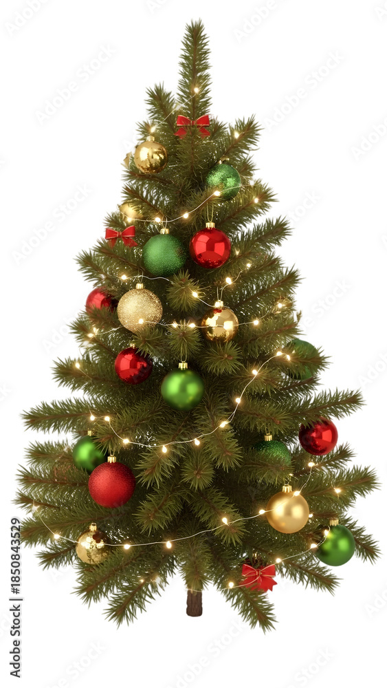 Fototapeta premium Christmas Tree PNG Transparent Background