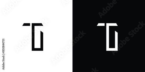 Modern and unique TG letter logo design