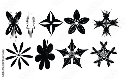 A collection of various hand drawn doodles and abstract shapes	doodle,hand-