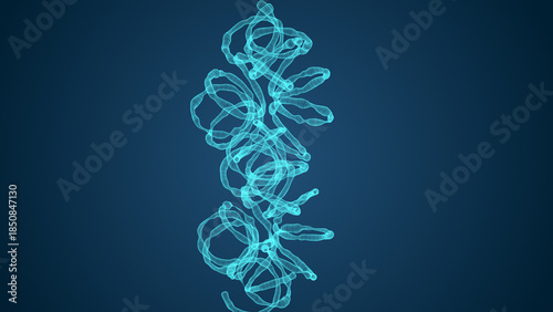 Medical animation of bacteria cells