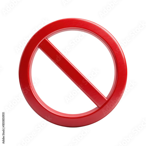 Free Download Red Circle Prohibition Sign isolated on transparent background - GFXLoad