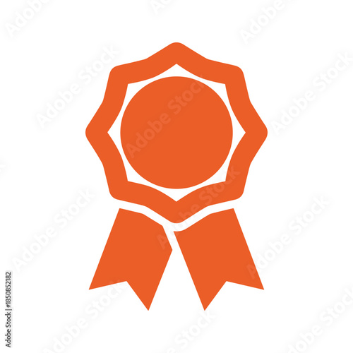 Orange rosette icon
