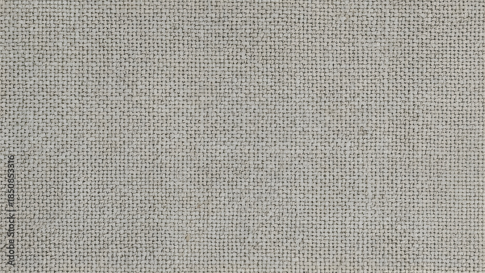 Fototapeta premium A close-up, high-angle shot of a light gray woven fabric with a visible texture.
