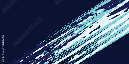 Abstract geometric ice car livery wrap background vector design blue rebel grunge flame, lightning, thunder, claw art racing speed , pattern spikes arrow dragon sporty esport gaming banner