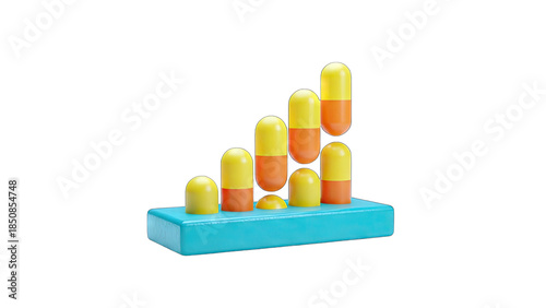 Pills Rising: Healthcare Growth Concept