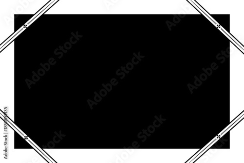 Simple Background Frame, Unique Background, White and Black Color, Black Background, Amazing Design Background